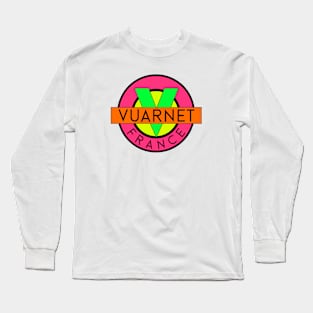 Vuarnet France 80s Triangle Fashion Long Sleeve T-Shirt